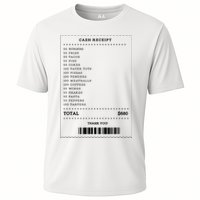 55 Burgers 55 Fries I Think You Should Leave Receipt Design Cooling Performance Crew T-Shirt