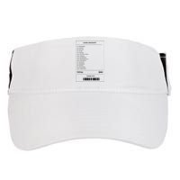 55 Burgers 55 Fries I Think You Should Leave Receipt Design Adult Drive Performance Visor