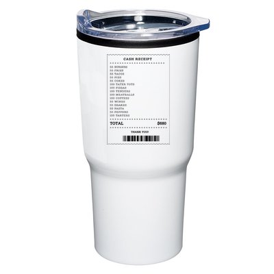 55 Burgers 55 Fries I Think You Should Leave Receipt Design Tumbler