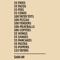 55 Burgers 55 Fries Drawstring Bag