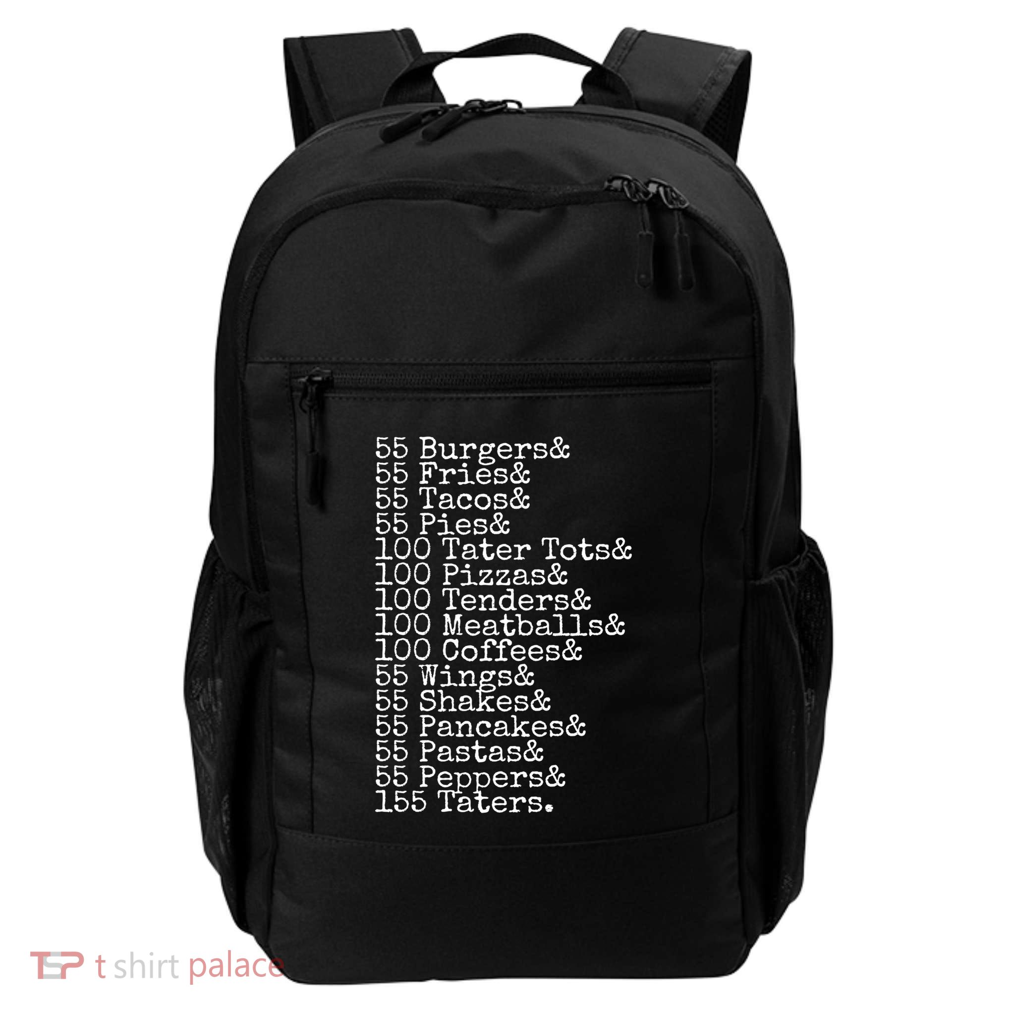 55 Burgers 55 Fries I Think You Should Leave Funny Sweatshirt Backpack