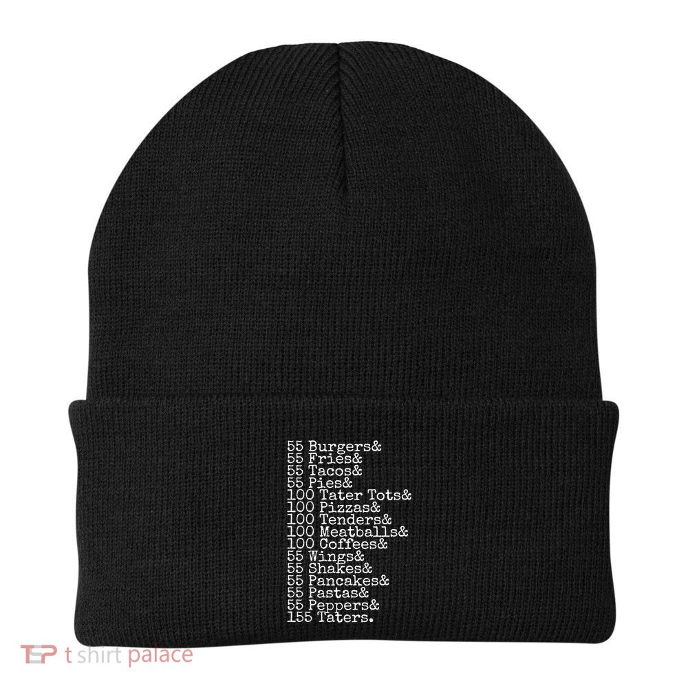 55 Burgers 55 Fries I Think You Should Leave Funny Sweatshirt Beanie