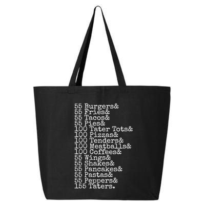 55 Burgers 55 Fries I Think You Should Leave Funny Sweatshirt 25L Jumbo Tote