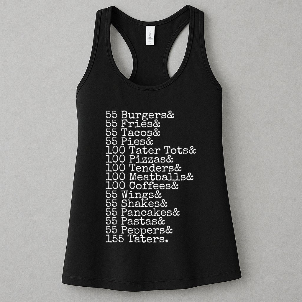 55 Burgers 55 Fries I Think You Should Leave Funny Sweatshirt Womens Tank Top