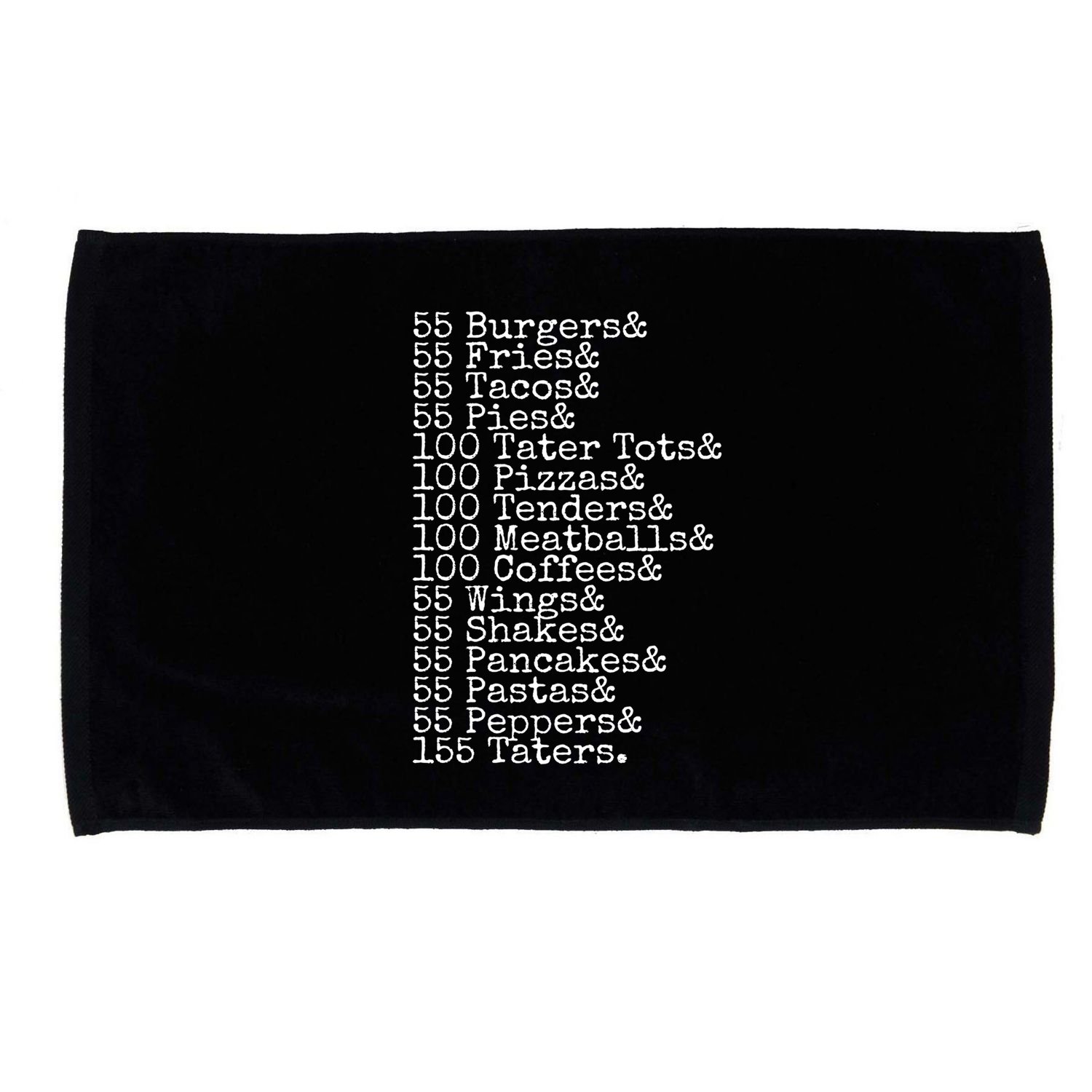 55 Burgers 55 Fries I Think You Should Leave Funny Sweatshirt Microfiber Hand Towel