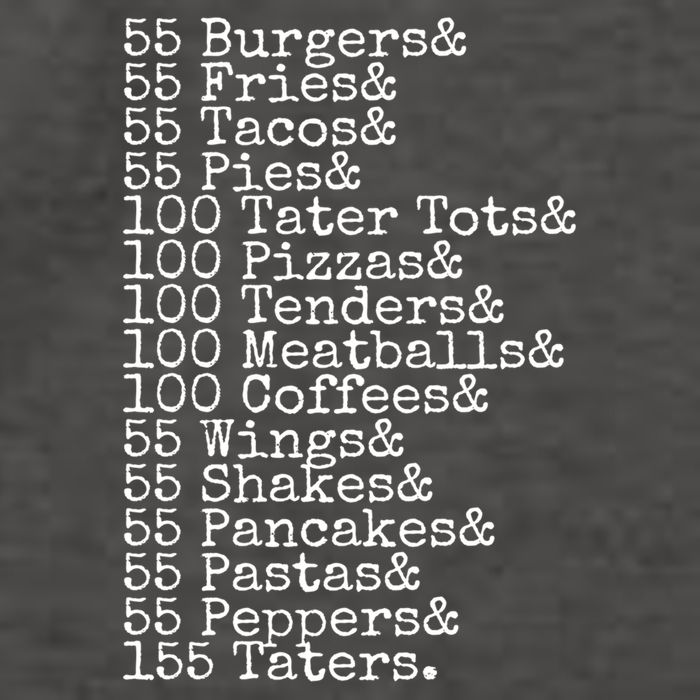 55 Burgers 55 Fries I Think You Should Leave Funny Sweatshirt Vector Backpack