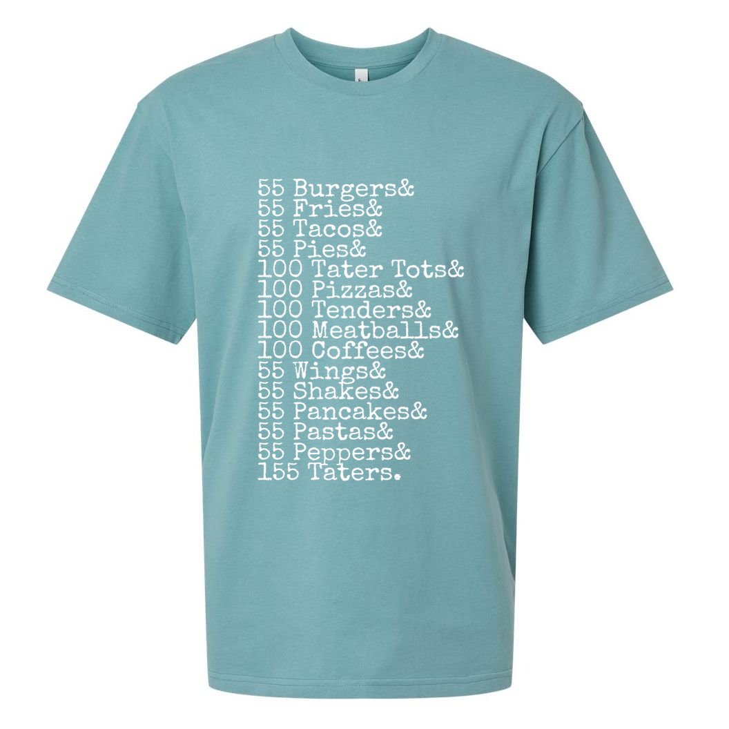 55 Burgers 55 Fries I Think You Should Leave Funny Sweatshirt Sueded Cloud Jersey T-Shirt