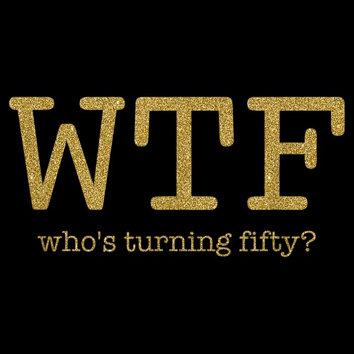 50th Birthday 50 Years Old - WTF Who's Turning Fifty 7-Panel Snapback Hat