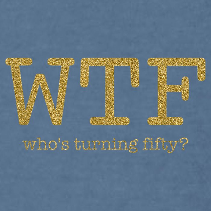 50th Birthday 50 Years Old - WTF Who's Turning Fifty Garment-Dyed Sweatshirt