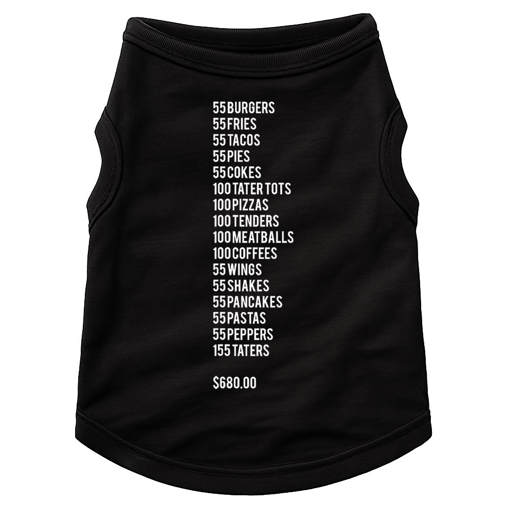 55 Burgers 55 Fries ITYSL Doggie Tank