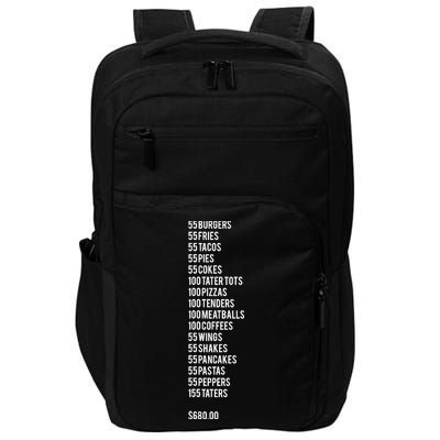 55 Burgers 55 Fries ITYSL Impact Tech Backpack