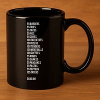 55 Burgers 55 Fries ITYSL 11oz C Handle Ceramic Mug