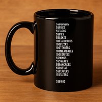 55 Burgers 55 Fries ITYSL 11oz C Handle Ceramic Mug