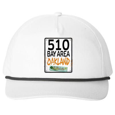 510 Bay Area Oakland California Snapback Five-Panel Rope Hat