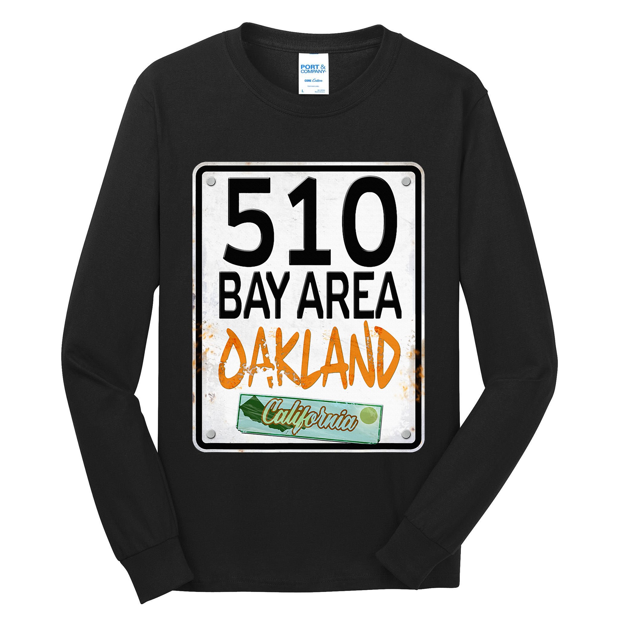 510 Bay Area Oakland California Tall Long Sleeve T-Shirt