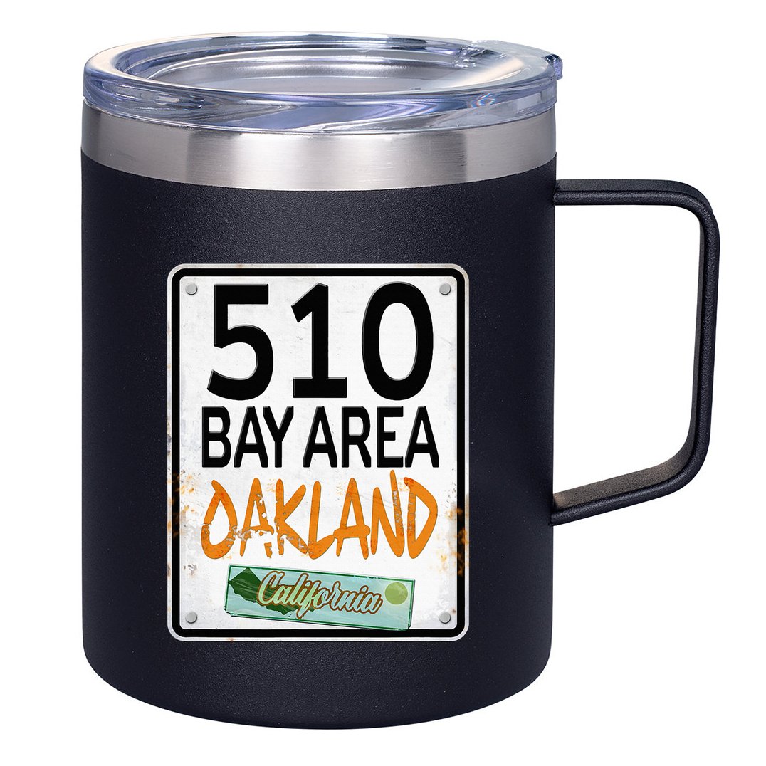 510 Bay Area Oakland California 12oz Stainless Steel Coffee Mug