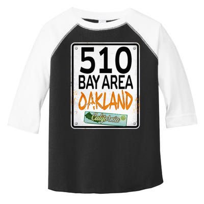 510 Bay Area Oakland California Toddler Fine Jersey T-Shirt