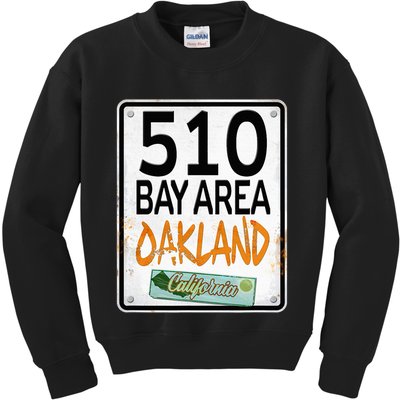 510 Bay Area Oakland California Kids Sweatshirt
