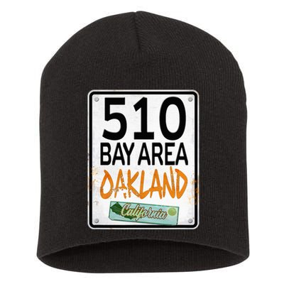 510 Bay Area Oakland California Short Acrylic Beanie