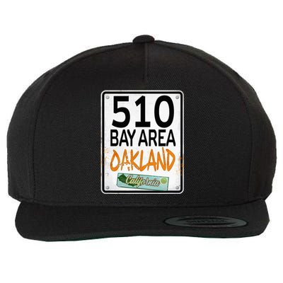 510 Bay Area Oakland California Wool Snapback Cap