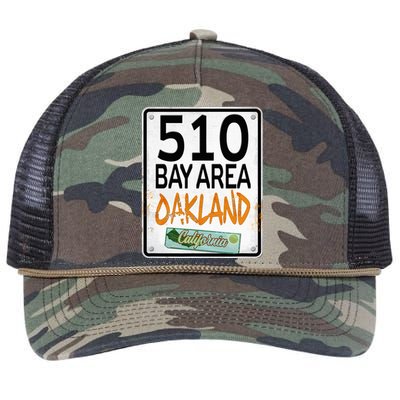 510 Bay Area Oakland California Retro Rope Trucker Hat Cap