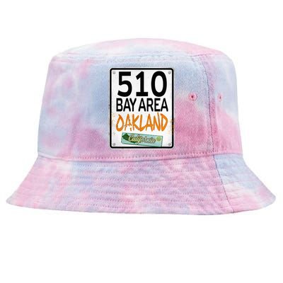 510 Bay Area Oakland California Tie-Dyed Bucket Hat