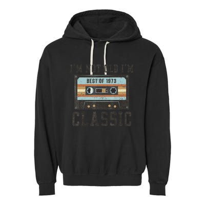 50 Birthday Best of 1973 50th Birthday BDay Garment-Dyed Fleece Hoodie