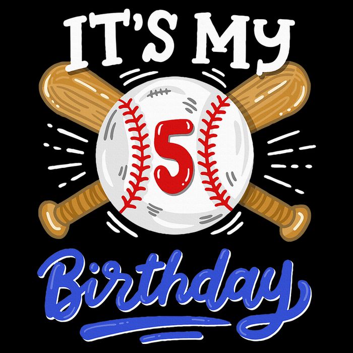 5th Baseball Birthday Party Sport Fan 5 Years Old Hoodie