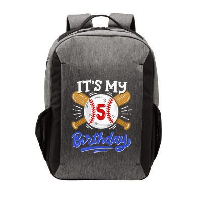 5th Baseball Birthday Party Sport Fan 5 Years Old Vector Backpack