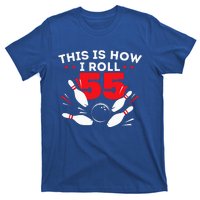 55th Birthday Bowling Lover 55 Years Old Bday T-Shirt