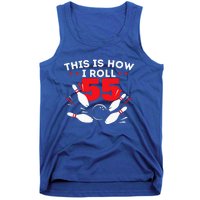 55th Birthday Bowling Lover 55 Years Old Bday Tank Top