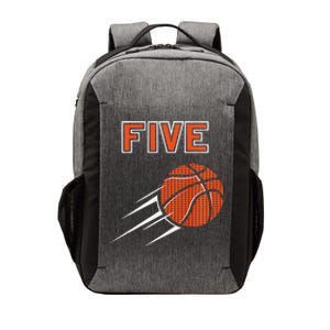 5th Birthday Basketball Party Jersey 5 Years Old Vector Backpack