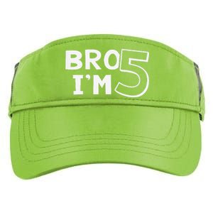 5th Birthday Boy Bro I’M 5 Year Old Five Fifth Party Adult Drive Performance Visor