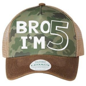 5th Birthday Boy Bro I’M 5 Year Old Five Fifth Party Legacy Tie Dye Trucker Hat