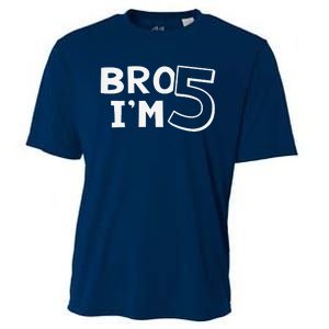 5th Birthday Boy Bro I’M 5 Year Old Five Fifth Party Cooling Performance Crew T-Shirt