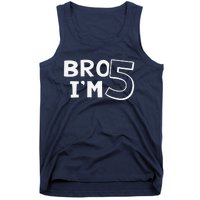 5th Birthday Boy Bro I’M 5 Year Old Five Fifth Party Tank Top