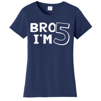 5th Birthday Boy Bro I’M 5 Year Old Five Fifth Party Women's T-Shirt