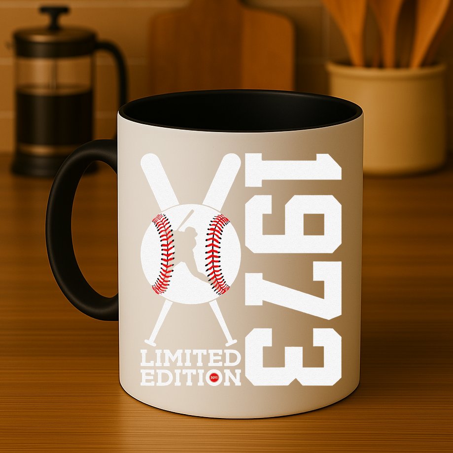 50th Birthday Baseball Limited Edition 1973 Mug