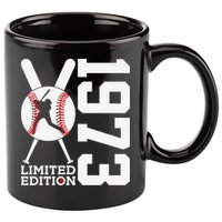 50th Birthday Baseball Limited Edition 1973 11oz C Handle Ceramic Mug