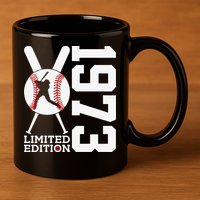 50th Birthday Baseball Limited Edition 1973 11oz C Handle Ceramic Mug