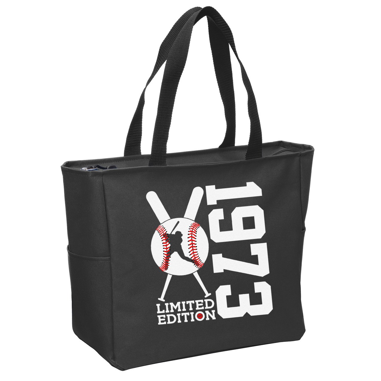 50th Birthday Baseball Limited Edition 1973 Zip Tote Bag