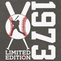 50th Birthday Baseball Limited Edition 1973 Cotton Canvas Backpack