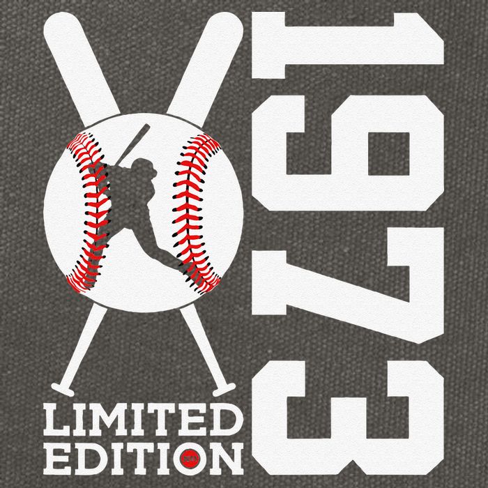50th Birthday Baseball Limited Edition 1973 Cotton Canvas Backpack
