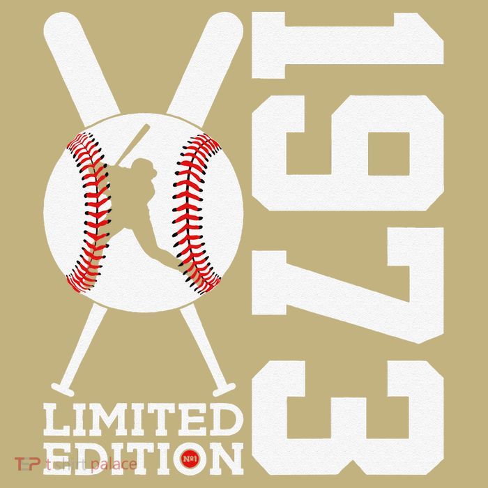 50th Birthday Baseball Limited Edition 1973 T-Shirt