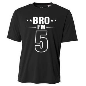 5th Birthday Boy Bro I’m 5 Year Old Fifth Birthday Party Cooling Performance Crew T-Shirt