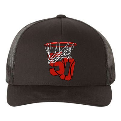 50th Basketball Birthday Basketball And Streetball Gift Yupoong Adult 5-Panel Trucker Hat