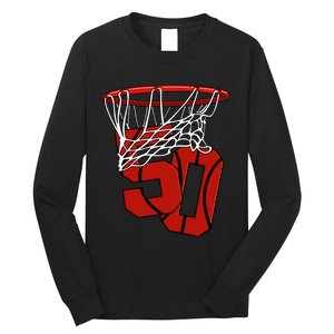 50th Basketball Birthday Basketball And Streetball Gift Long Sleeve Shirt