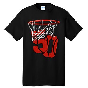 50th Basketball Birthday Basketball And Streetball Gift Tall T-Shirt