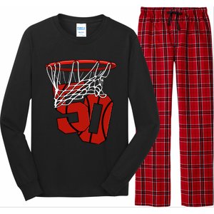 50th Basketball Birthday Basketball And Streetball Gift Long Sleeve Pajama Set