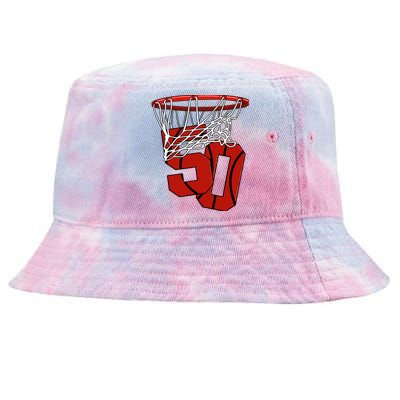 50th Basketball Birthday Basketball And Streetball Gift Tie-Dyed Bucket Hat